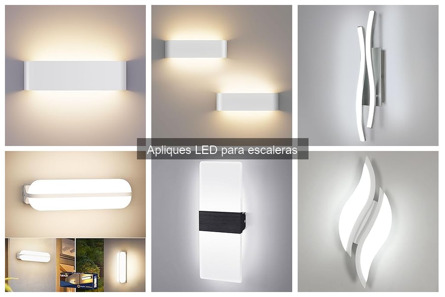 Tipos de apliques LED para escaleras: guía completa