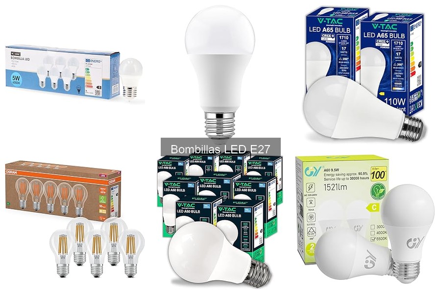 Tipos de bombillas LED E27 según su luminosidad