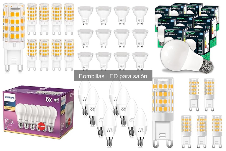 Tipos de bombillas LED ideales para tu salón