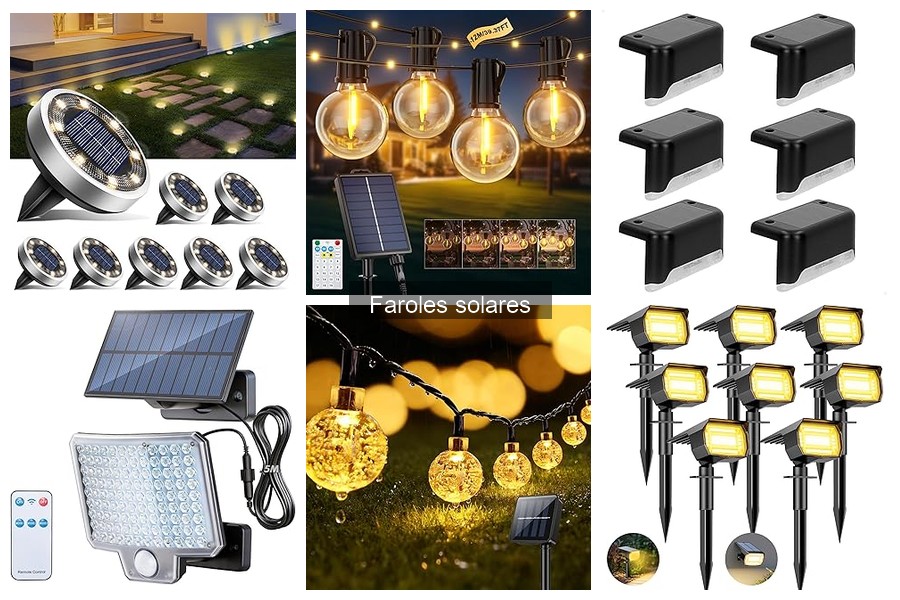 Tipos de faroles solares: Guía completa para tu jardín