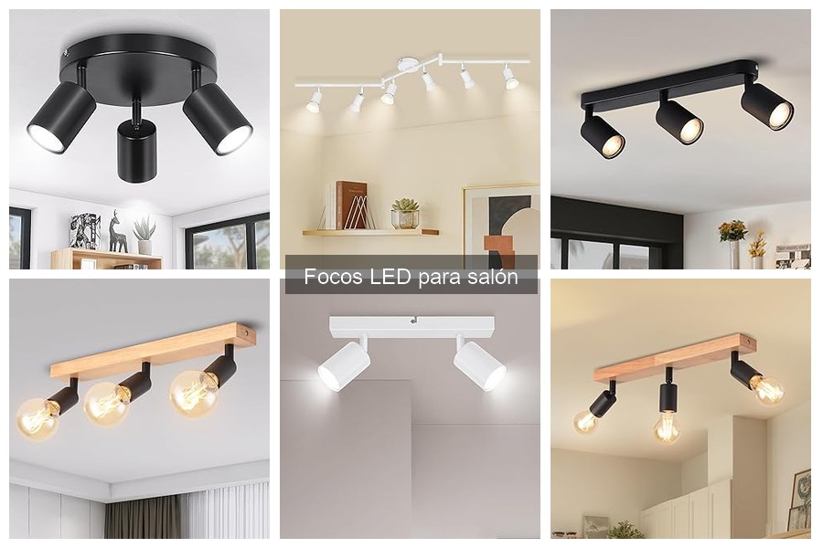 ** Tipos de Focos LED para Salón: Estilos y Funciones