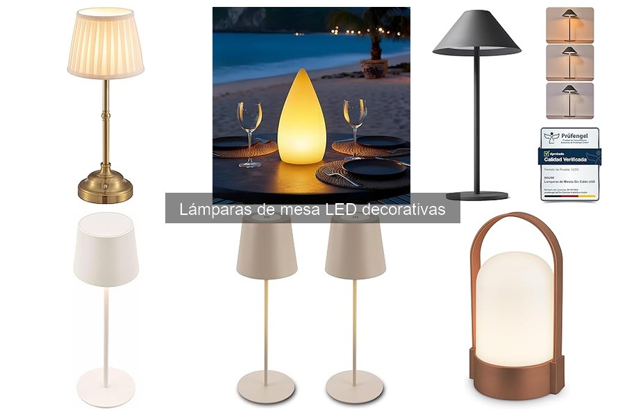 Tipos de lámparas de mesa LED decorativas para tu hogar