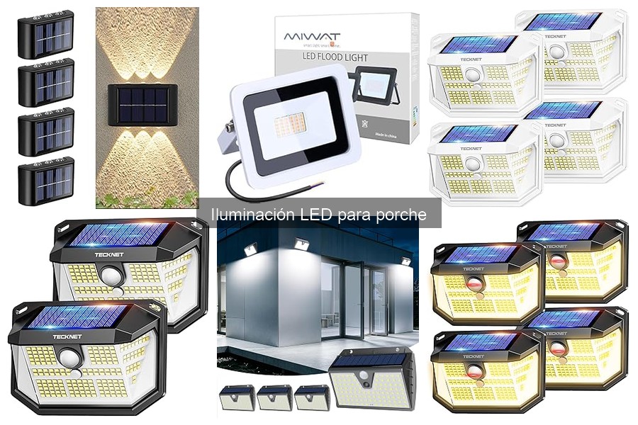 Tipos de luces LED para porche: guía de opciones efectivas