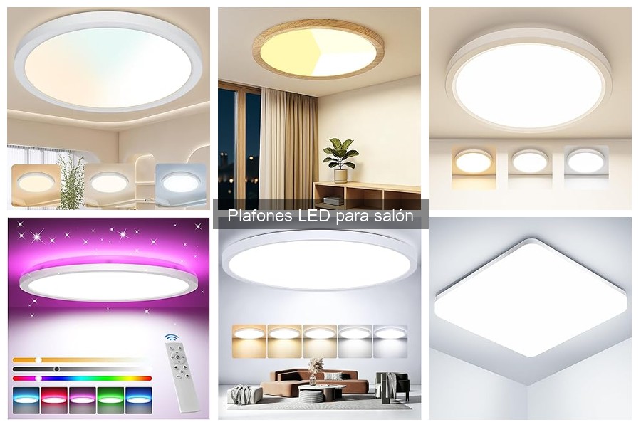 Tipos de plafones LED para salón: Guía completa