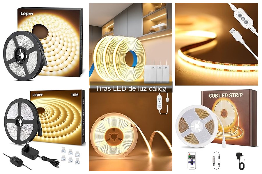 Tipos de tiras LED de luz cálida para tu hogar