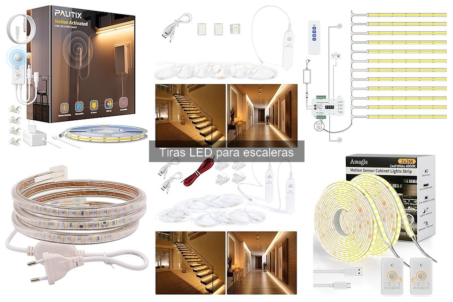 Tipos de tiras LED para escaleras: guía completa