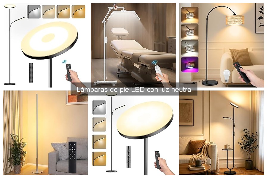 Todo sobre lámparas de pie LED con luz neutra