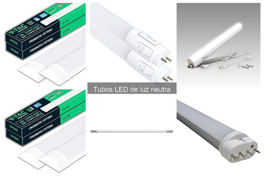 Tubos LED de Luz Neutra para Creación de Ambientes en Casa