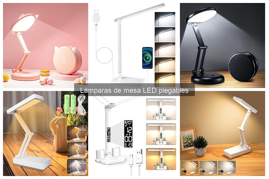 Usos creativos de lámparas de mesa LED plegables en casa
