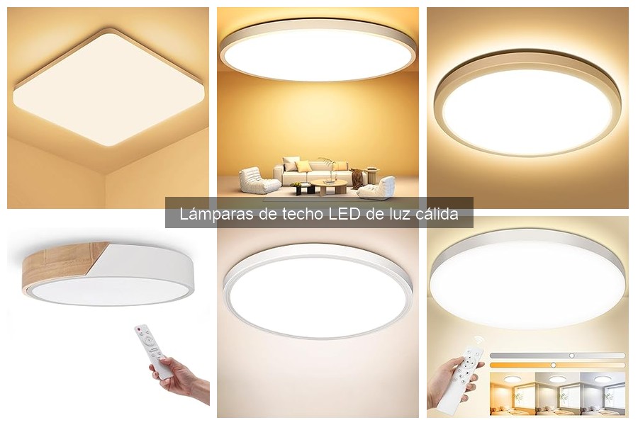 Ventajas de las lámparas de techo LED de luz cálida