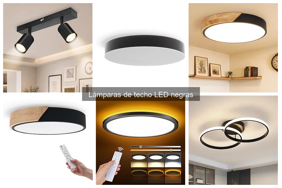Ventajas de las lámparas de techo LED negras para tu hogar
