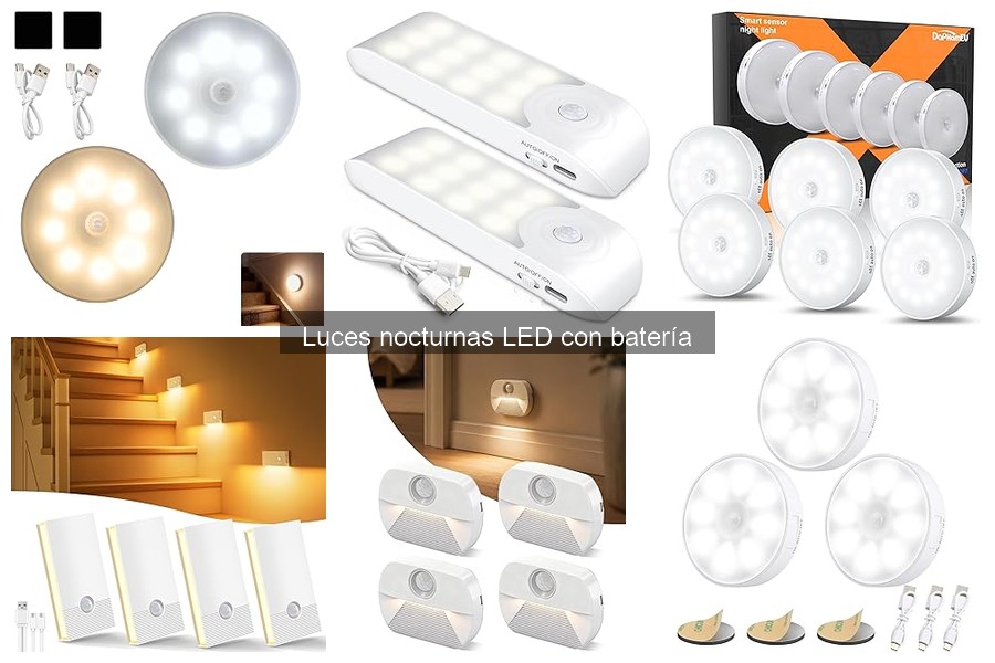 Ventajas de las luces nocturnas LED con batería para tu hogar
