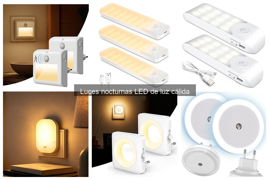 Ventajas de las luces nocturnas LED de luz cálida en casa