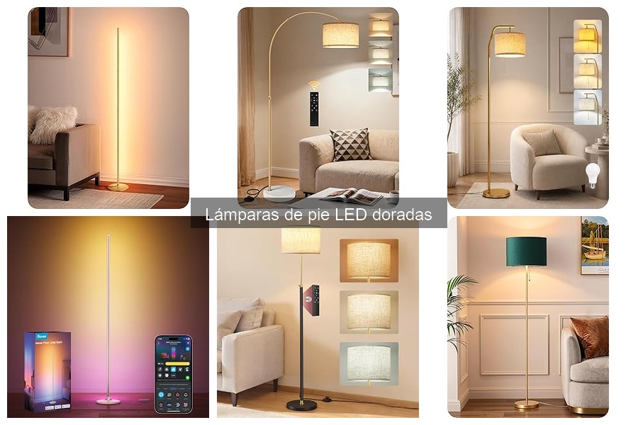 ** Ventajas de usar lámparas de pie LED doradas en el hogar