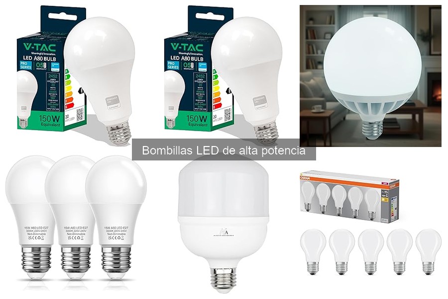 Ventajas y desventajas de bombillas LED de alta potencia