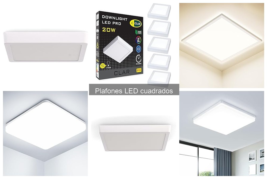 Ventajas y desventajas de los plafones LED cuadrados