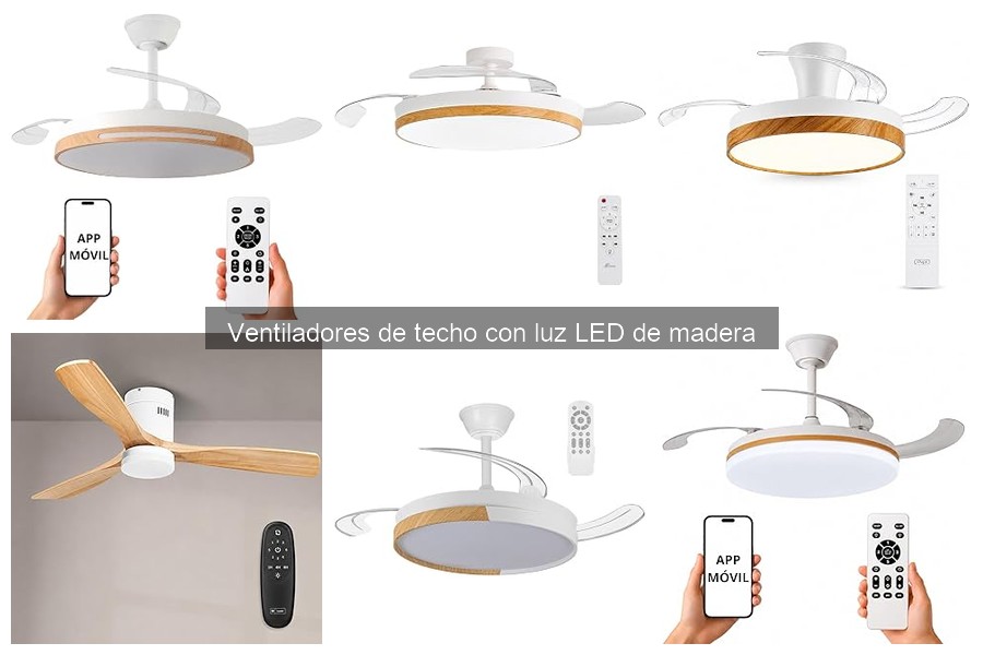 Ventiladores de Techo con Luz LED de Madera: Pros y Contras