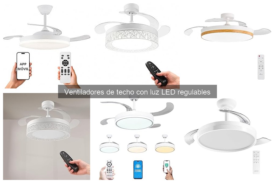 Ventiladores de Techo con Luz LED Regulables: Pros y Contras