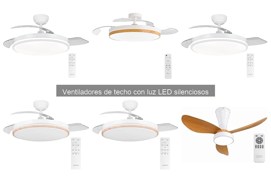 ** Ventiladores de Techo con Luz LED Silenciosos: Características y Beneficios