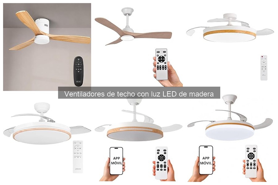 Ventiladores de Techo LED de Madera vs Tradicionales: ¿Cuál Elegir?