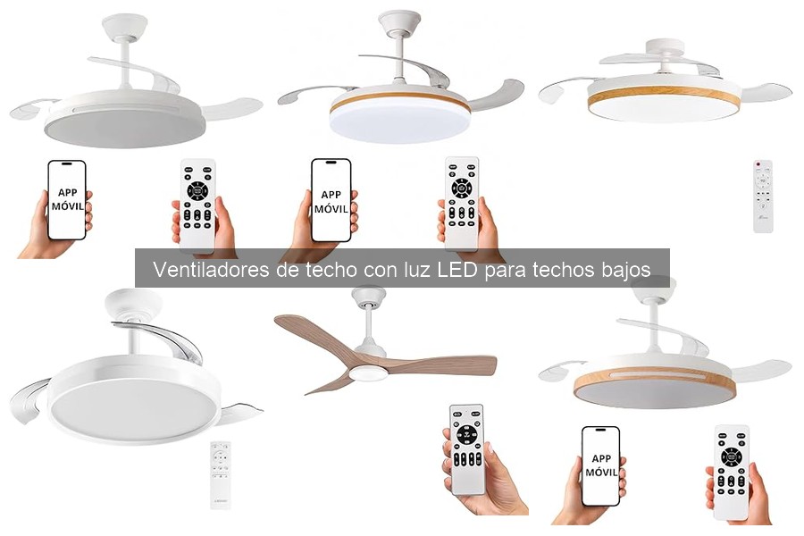 Ventiladores de techo LED ideales para espacios pequeños